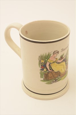 Lot 583 - Sunderland Pearlware frog mug