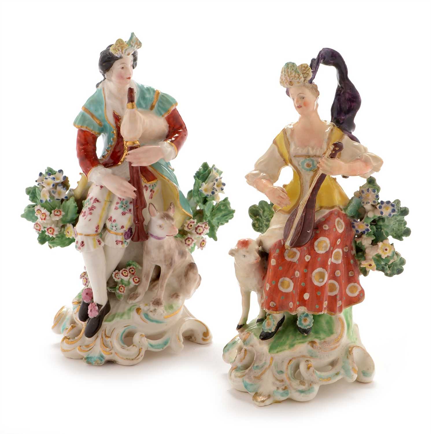 Lot 510 - Pair of Derby musicians