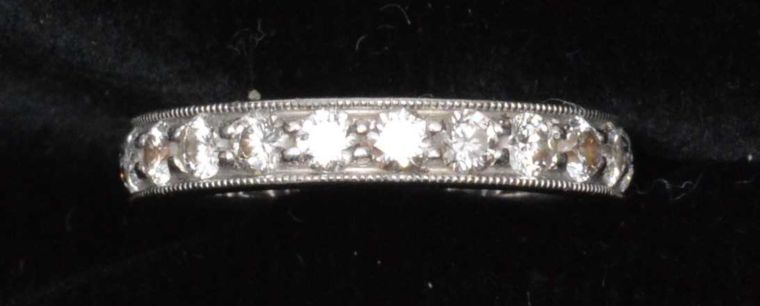 Lot 145 - Tiffany diamond eternity ring