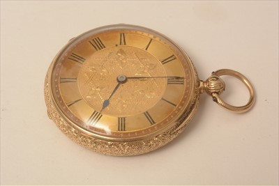 Lot 43 - Gold pocket watch