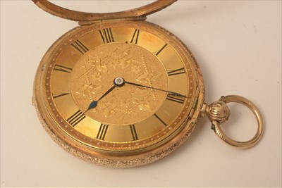 Lot 43 - Gold pocket watch