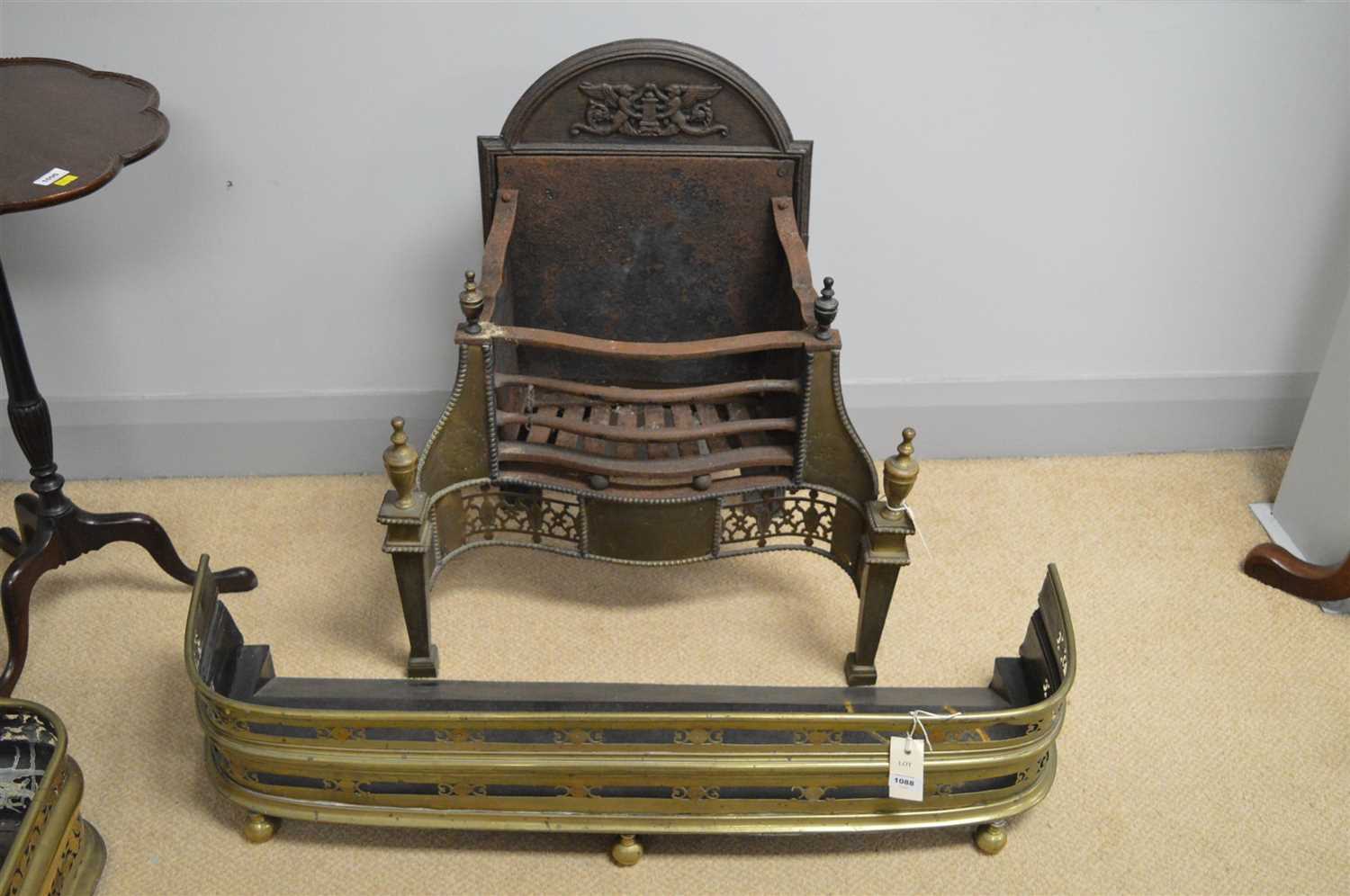 Lot 1088 - Fireplace and fender