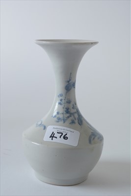 Lot 476 - Three Chinese vases and a brush stand