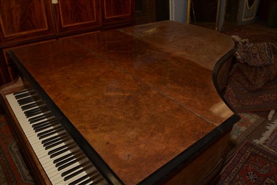 Lot 1000 - Bluthner: a Victorian walnut baby grand piano.