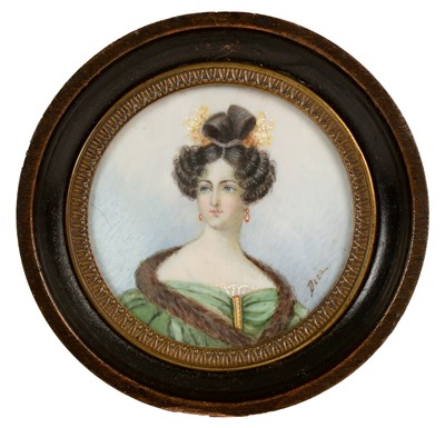 Lot 723 - 19th Century miniature portrait