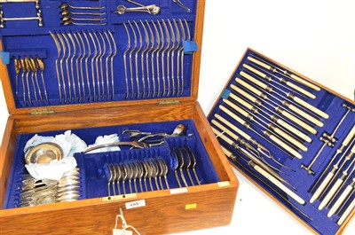 Lot 155 - Plated cutlery canteen