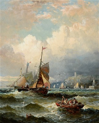 Lot 775 - Attributed to William Thornley - oil.