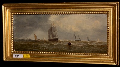 Lot 831 - William Adolphus Knell - oil.