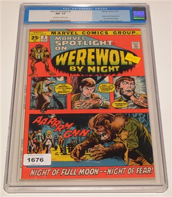 Lot 1676 - Marvel Spotlight on ... Werewolf by Night No. 2