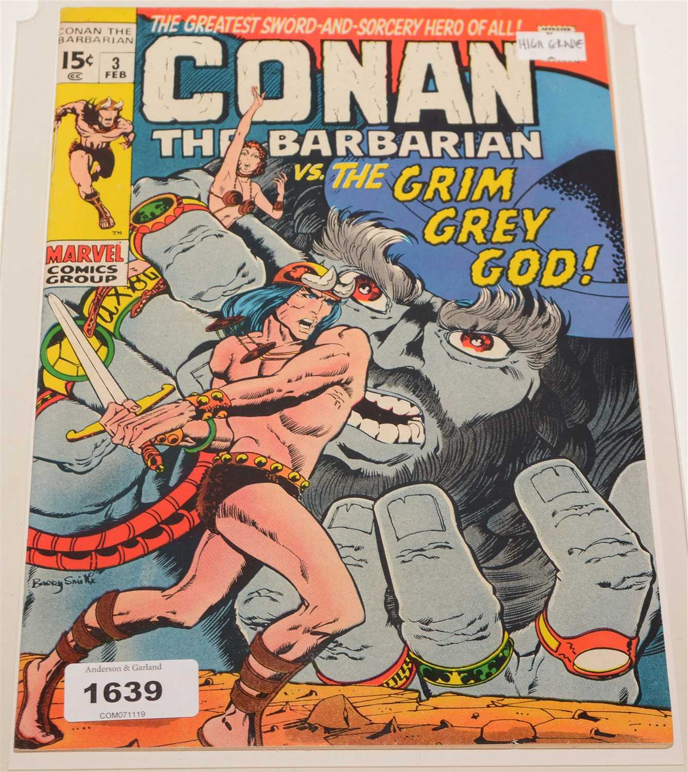 Lot 1639 - Conan Barbarian No. 3.