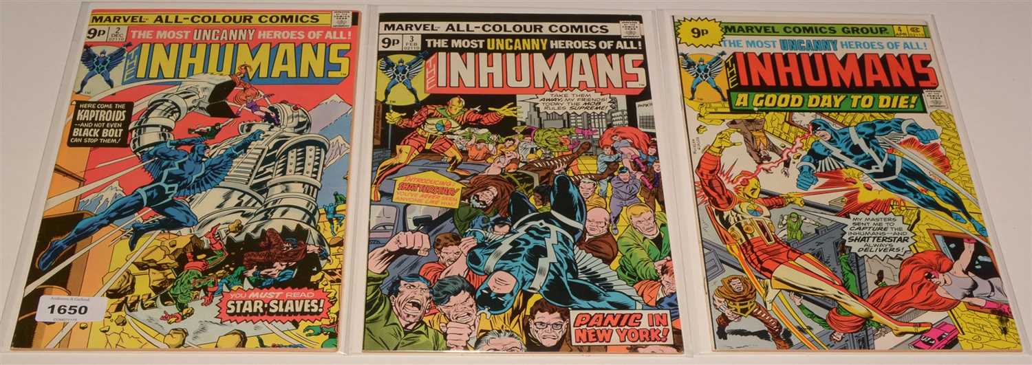 Lot 1650 - The Inhumans No's. 2, 3 and 4