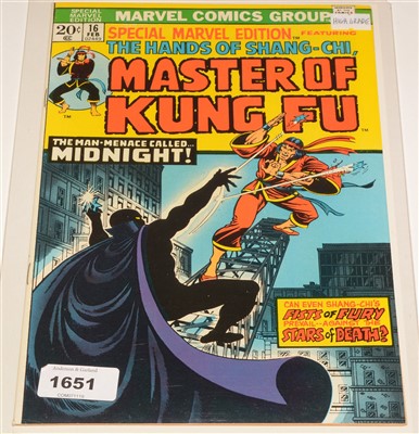 Lot 1651 - Special Marvel edition featuring Master of Kung Fu