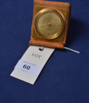 Lot 60 - Jaeger-LeCoultre: A folding travel clock
