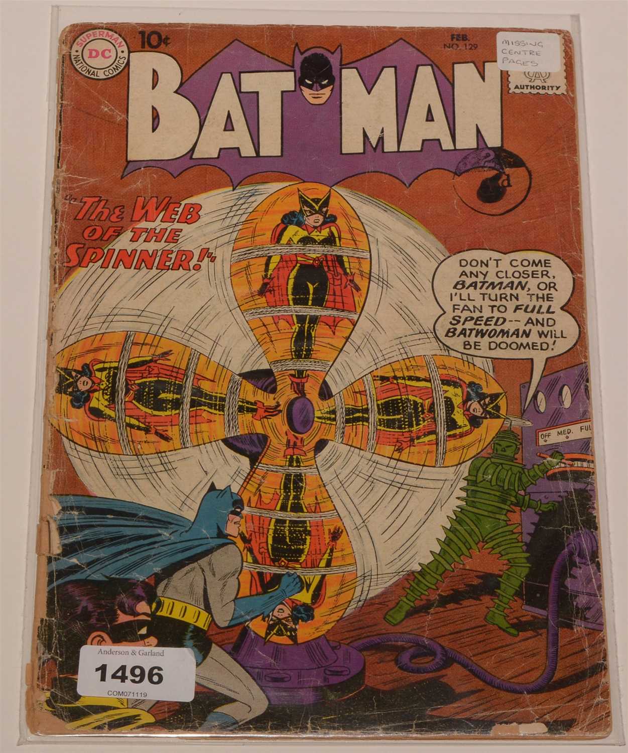 Lot 1496 - Batman No. 129