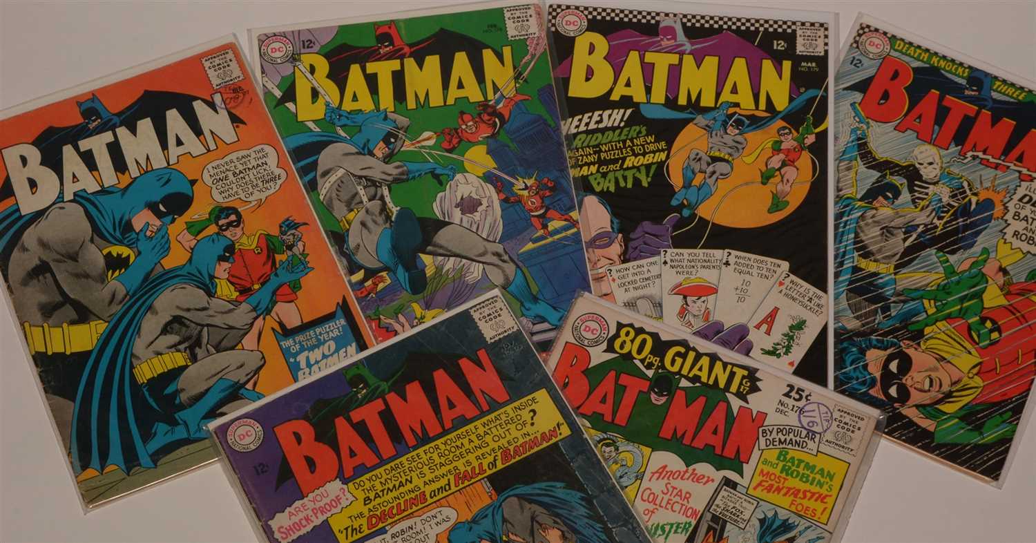 Lot 1508 - Batman No's. 175, 176, 177, 178, 179 and 180