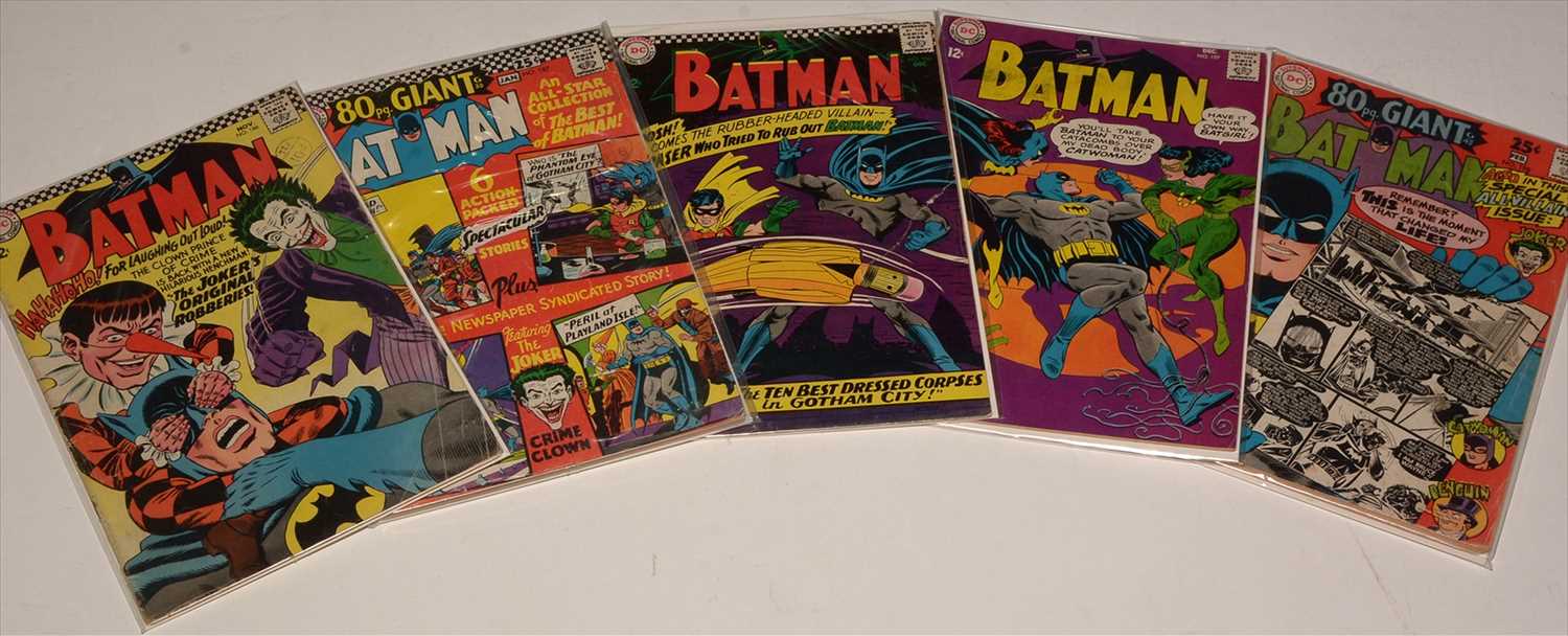 Lot 100 - Batman No's. 186, 187, 188, 197 and 198.