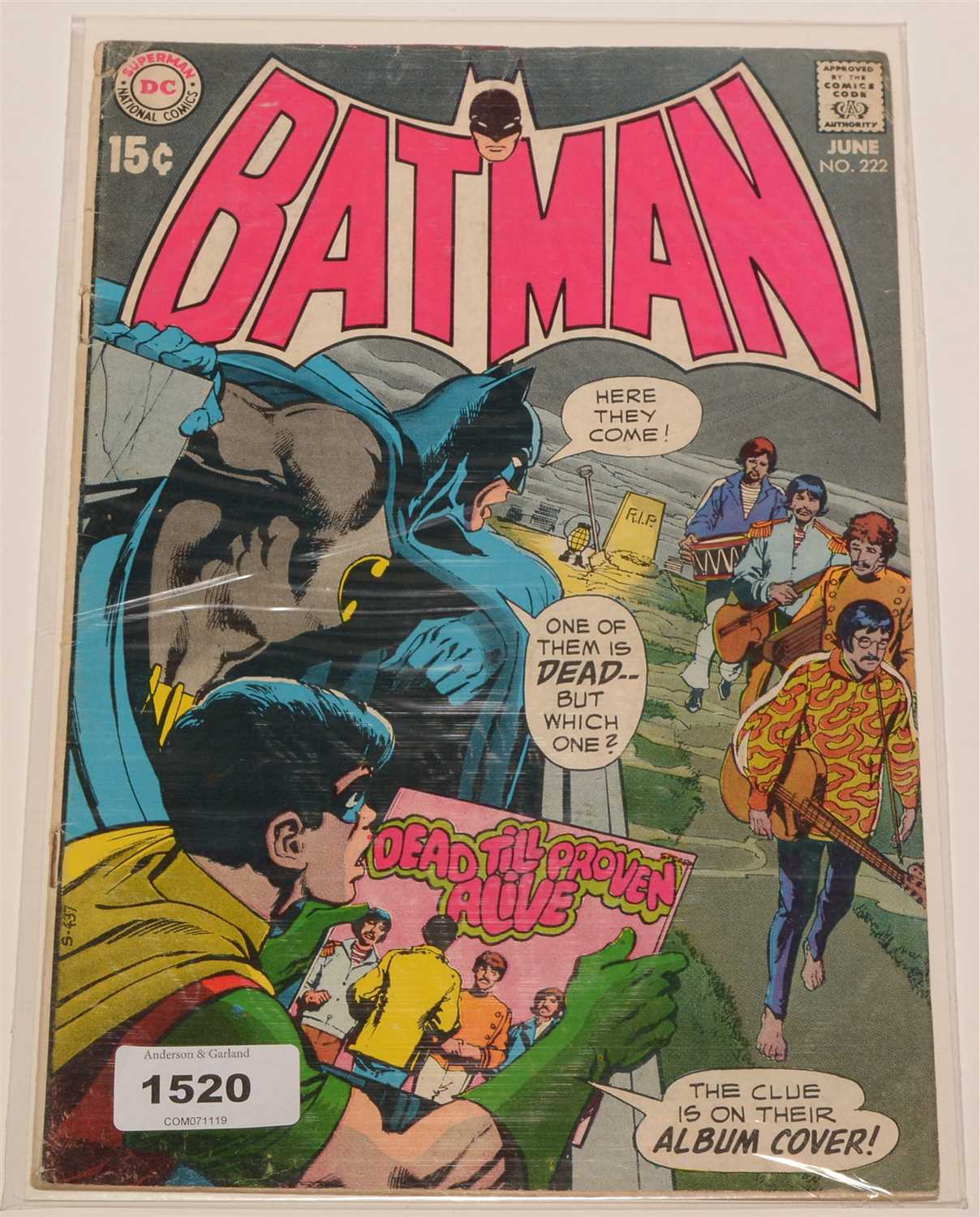 Lot 1520 - Batman No. 222