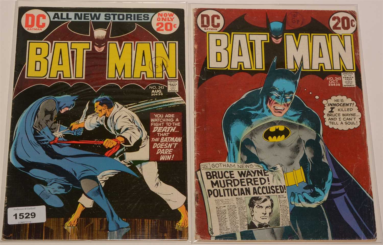 Lot 1529 - Batman No's. 243 and 245