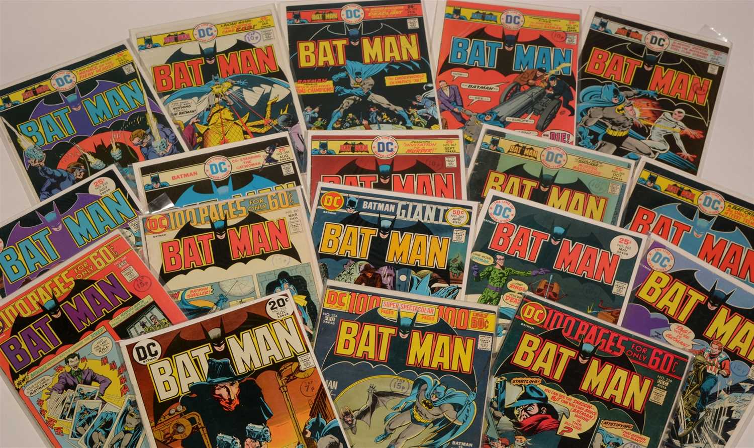 Lot 1534 - Batman No's. 253, 254 and 259-274
