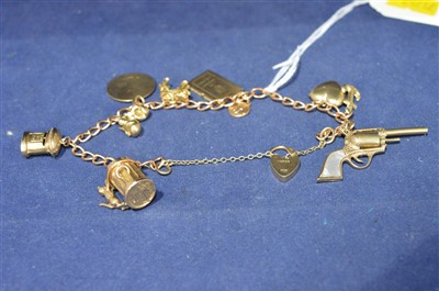 Lot 26 - 9ct gold charm bracelet