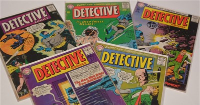 Lot 1437 - Detective Comics No's. 334, 335, 336, 337 and 338