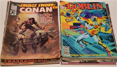 Lot 1170 - Savage Sword of Conan No. 1; and sundry other comics, magazines