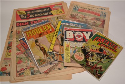 Lot 1172 - Modern Comics and sundry other vintage comics and newspaper comics sections