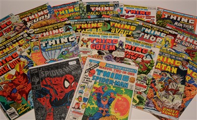 Lot 1180 - Spider-Man; Marvel two-in-one The Thing and Spider-Man; and other two-in-one issues