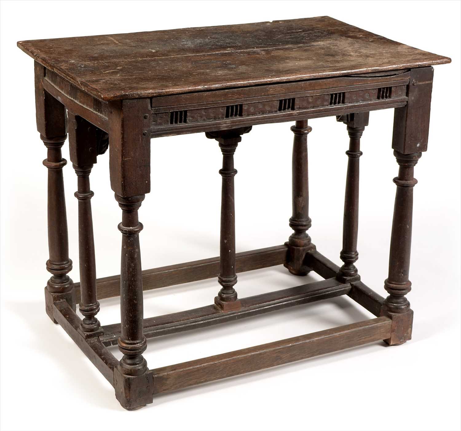 Lot 1069 - A oak credence/altar table