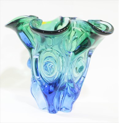 Lot 696 - Czech glass vase