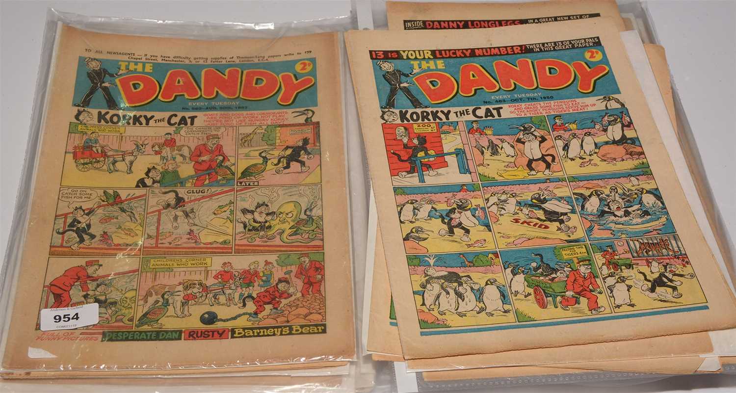 Lot 954 - A large quantity of Dandy Comics