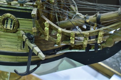 Lot 1005 - Scratch built ship model