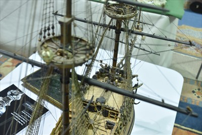Lot 1005 - Scratch built ship model