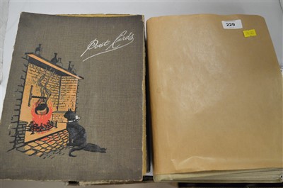 Lot 229 - Postcards and a book