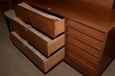 Lot 961 - American of Martinsville: two mid 20th Century teak chests