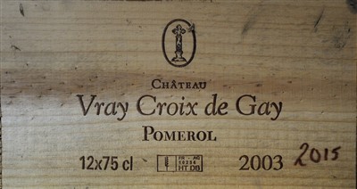 Lot 381 - Twelve bottles of Chateau Vray Croix de Gay