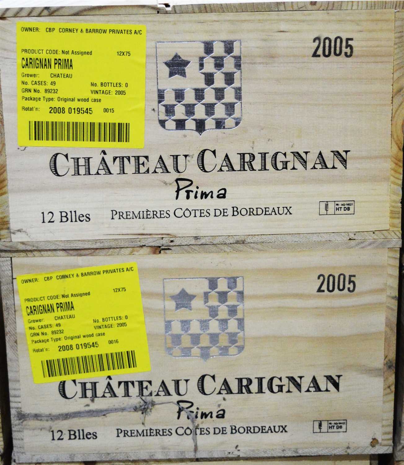 Lot 389 - Twenty-Four bottles of Chateau Carignan