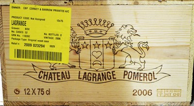 Lot 392 - Twelve bottles of Chateau Lagrange Pomerol.