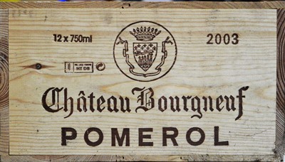 Lot 395 - Twelve bottles of Chateau Bourgneuf.