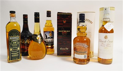 Lot 413 - Assorted whiskies and liqueurs