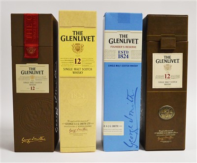 Lot 418 - Four bottles of Glenlivet