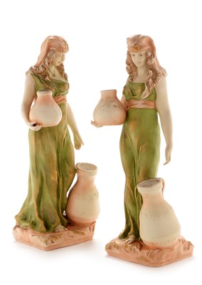 Lot 602 - Two Amphora figures