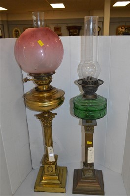 Lot 644 - Two oil lamps