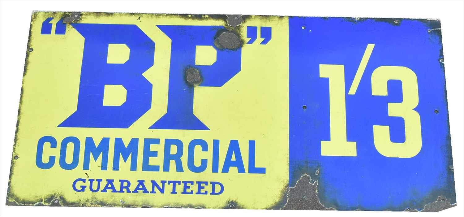 Lot 1097 - BP Commercial enamel sign