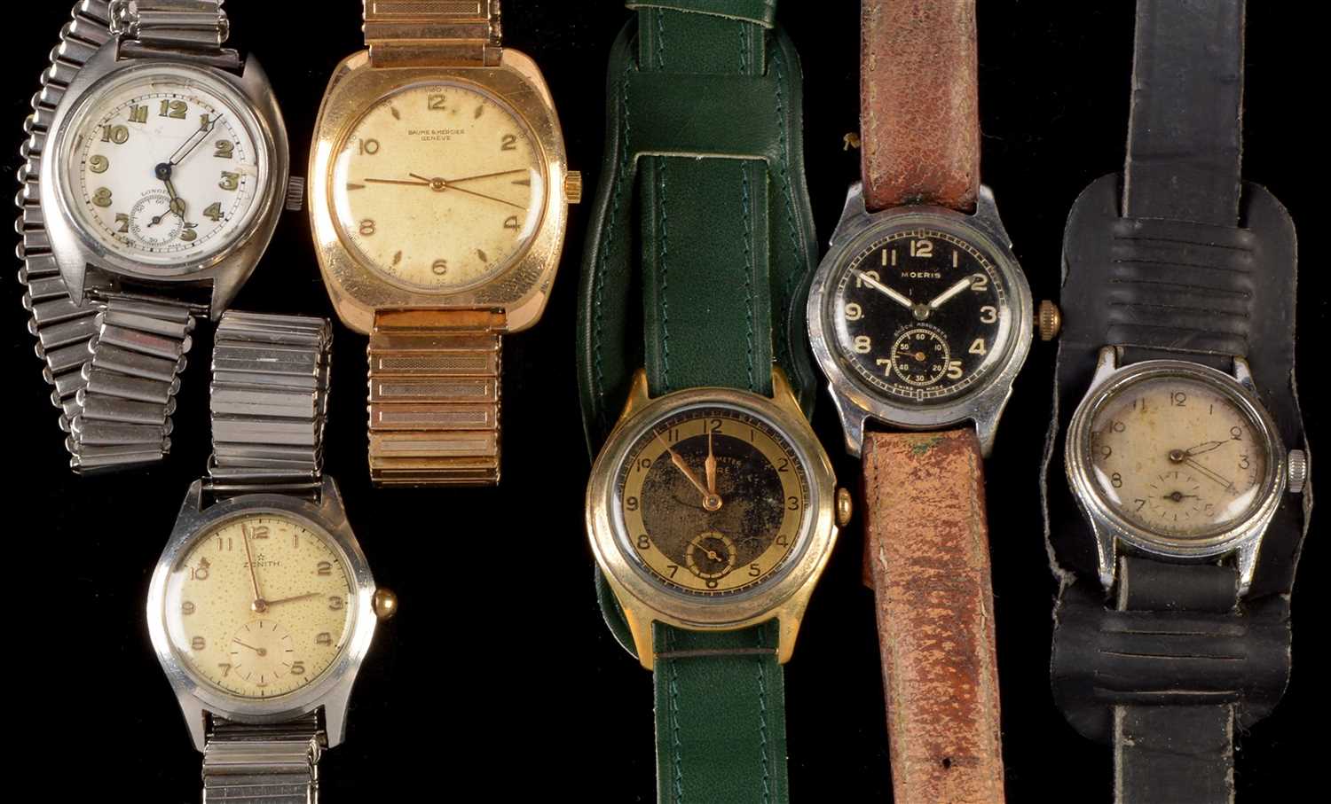 Lot 13 - Six vintage wristwatches.