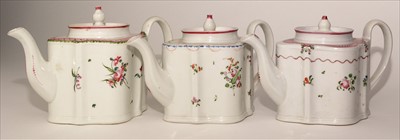 Lot 502 - Three Newhall teapots.