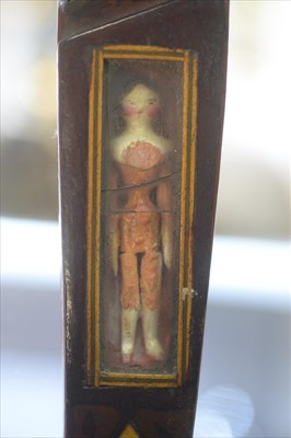 Lot 1113 - An early 19th Century knitting stick, the...