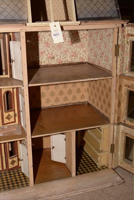 Lot 1031 - Christian Hacker, Nuremburg: a 19th Century four-storey doll's house.