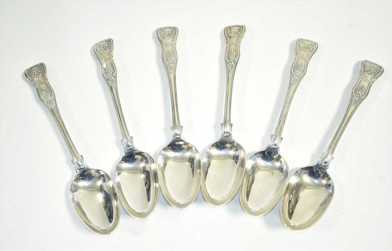Lot 307 - Six Victorian silver tablespoons