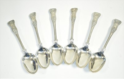 Lot 307A - Six Victorian silver tablespoons